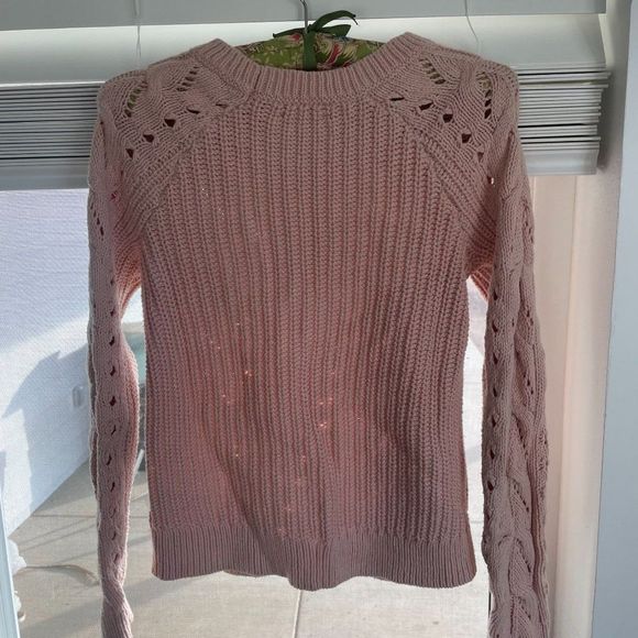 Lucky Women's Pink Long Sleeves Crew Neck Sweater US Size - Extra Small - Picture 5 of 16